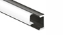 Профиль Geniled для светодиодной ленты накладной Black 16x6x1000 М16 с заглушками и рассеивателем Ch