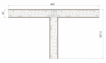 Светильник LDL-L-54ELT-328 v.2 (3000K) Halla lighting белый